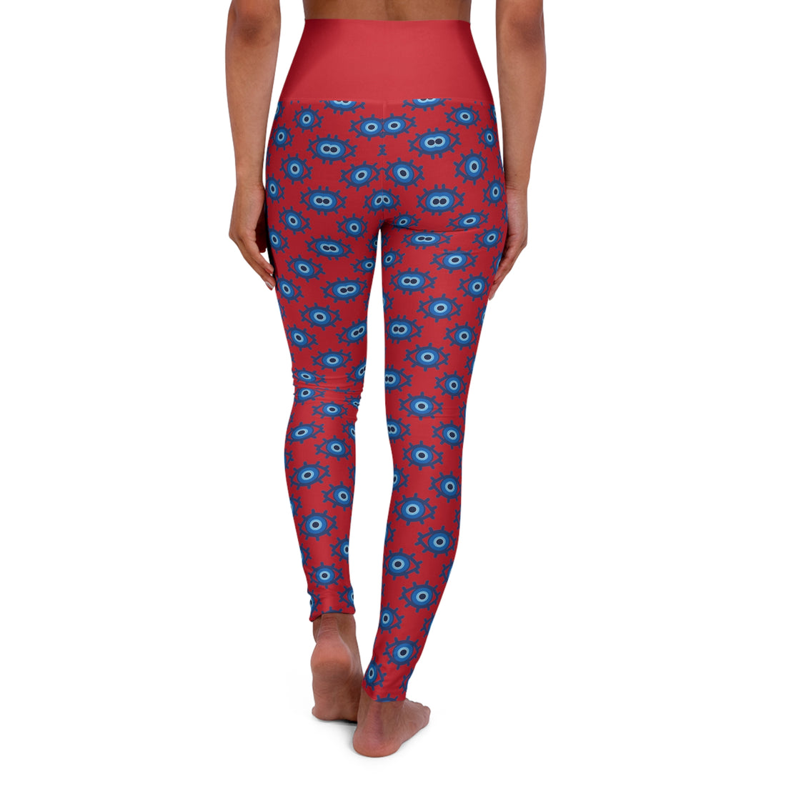 Deep Red Evil Eye Sports Bra & Yoga Leggings Bundle