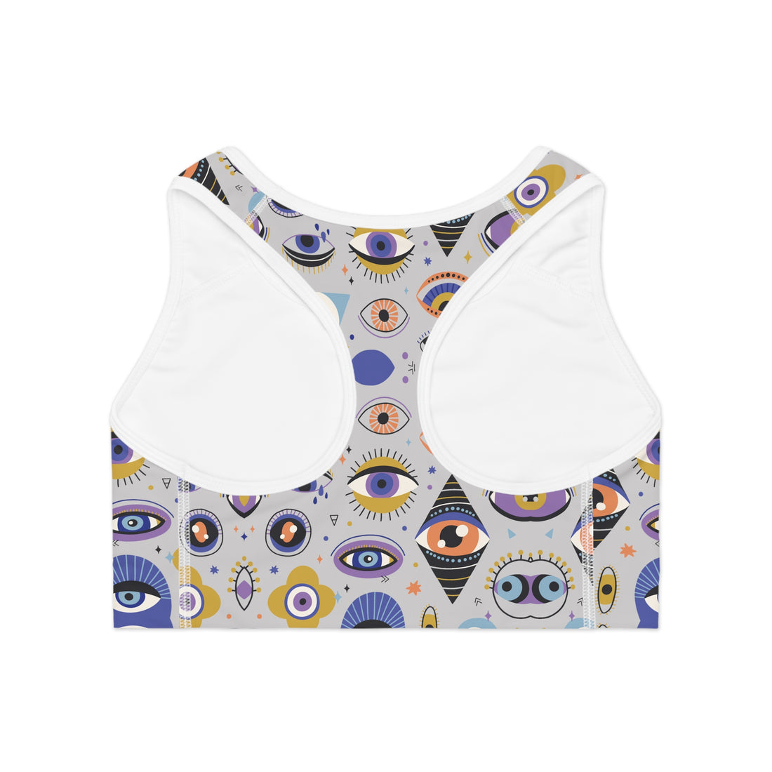 Slate Abstract Evil Eye Racerback Sports Bra & Yoga Leggings Bundle