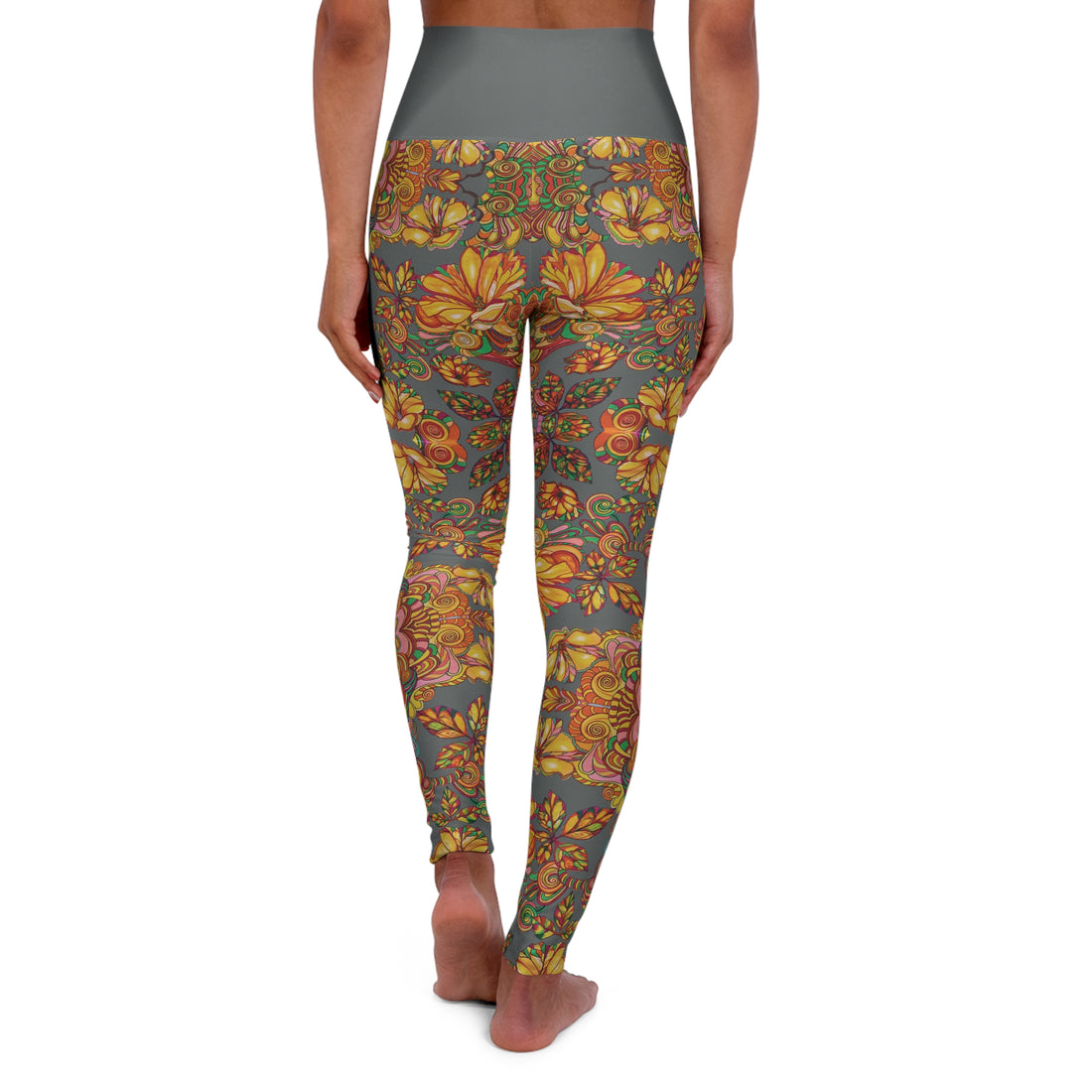 Ash Artsy Floral Racerback Sports Bra & Yoga Leggings Bundle