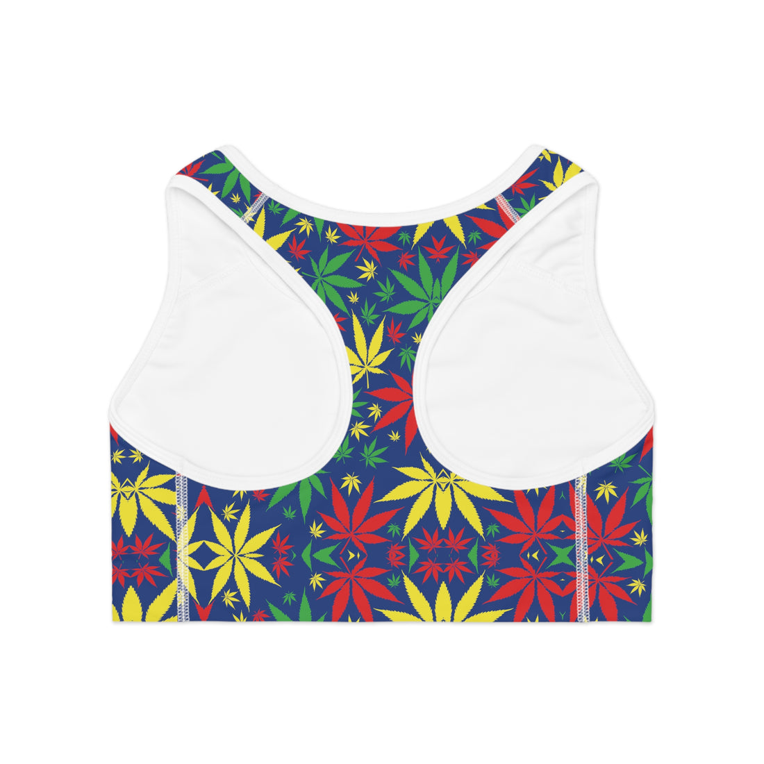 Blue Tropical Rasta Racer Back Sports Bra & Yoga Legging Bundle