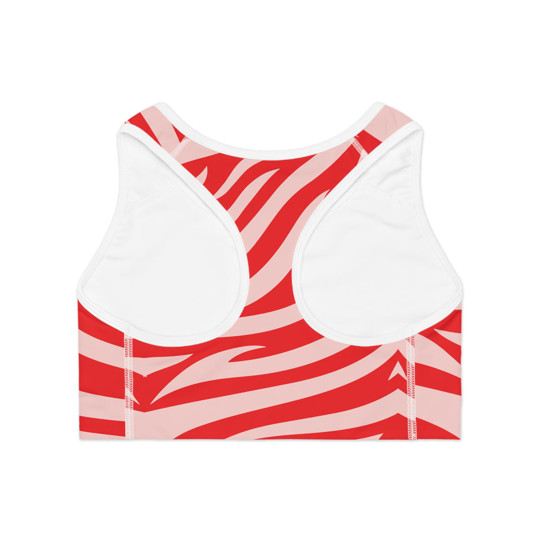 Blush Red Tiger Stripes Sports Bra & Yoga Leggings Bundle