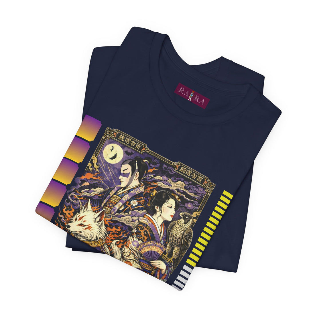 Celestial Guardians Oriental Art Graphic Unisex Cotton Tee