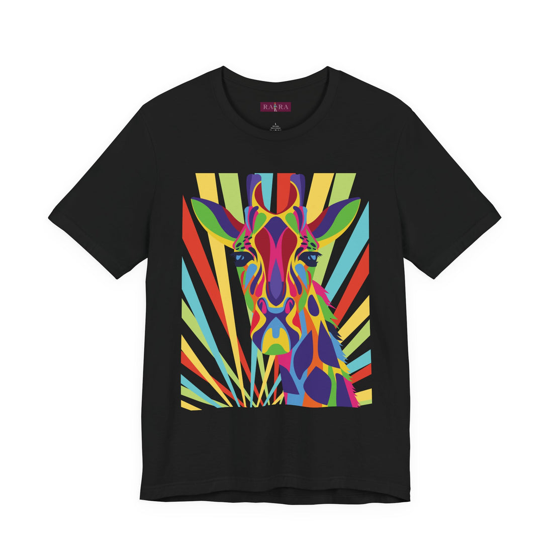 Abstract Giraffe Globe Trotter's Graphic Print Unisex Cotton Tee