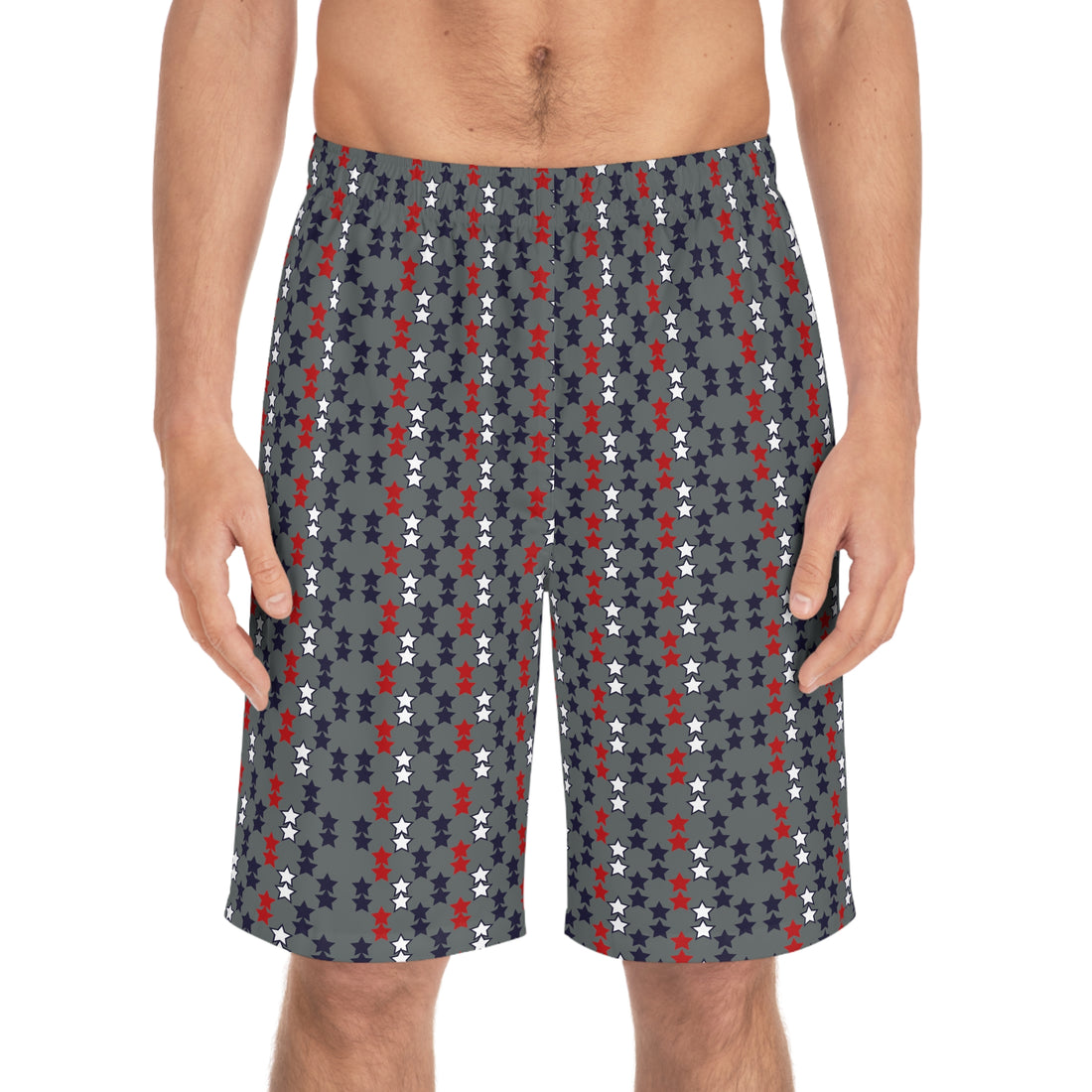 Star Print Men's Board Shorts (AOP)