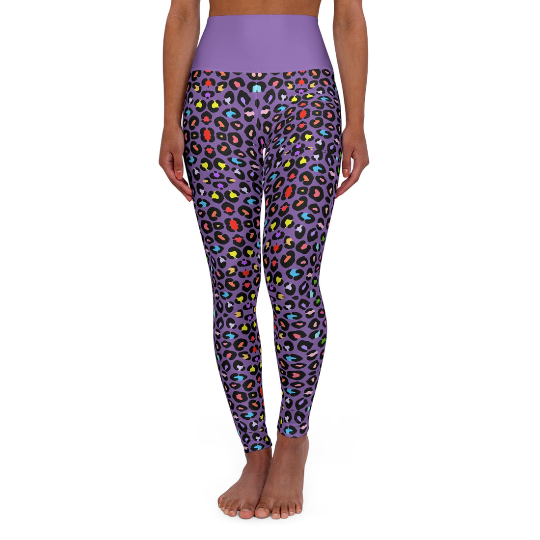 Multi Colour Cheetah Print Yoga Leggings