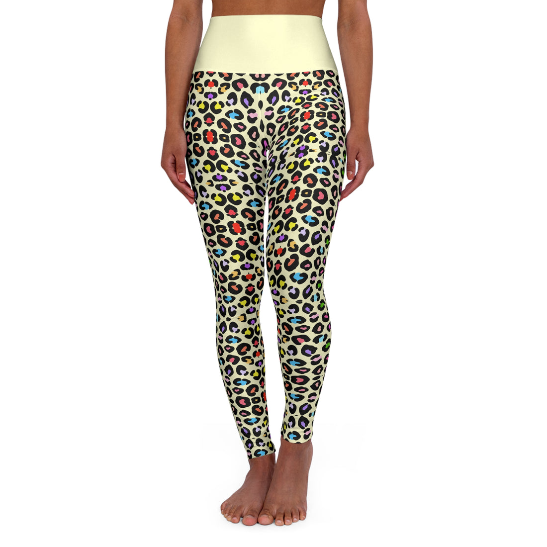 Multi Colour Cheetah Print Yoga Leggings
