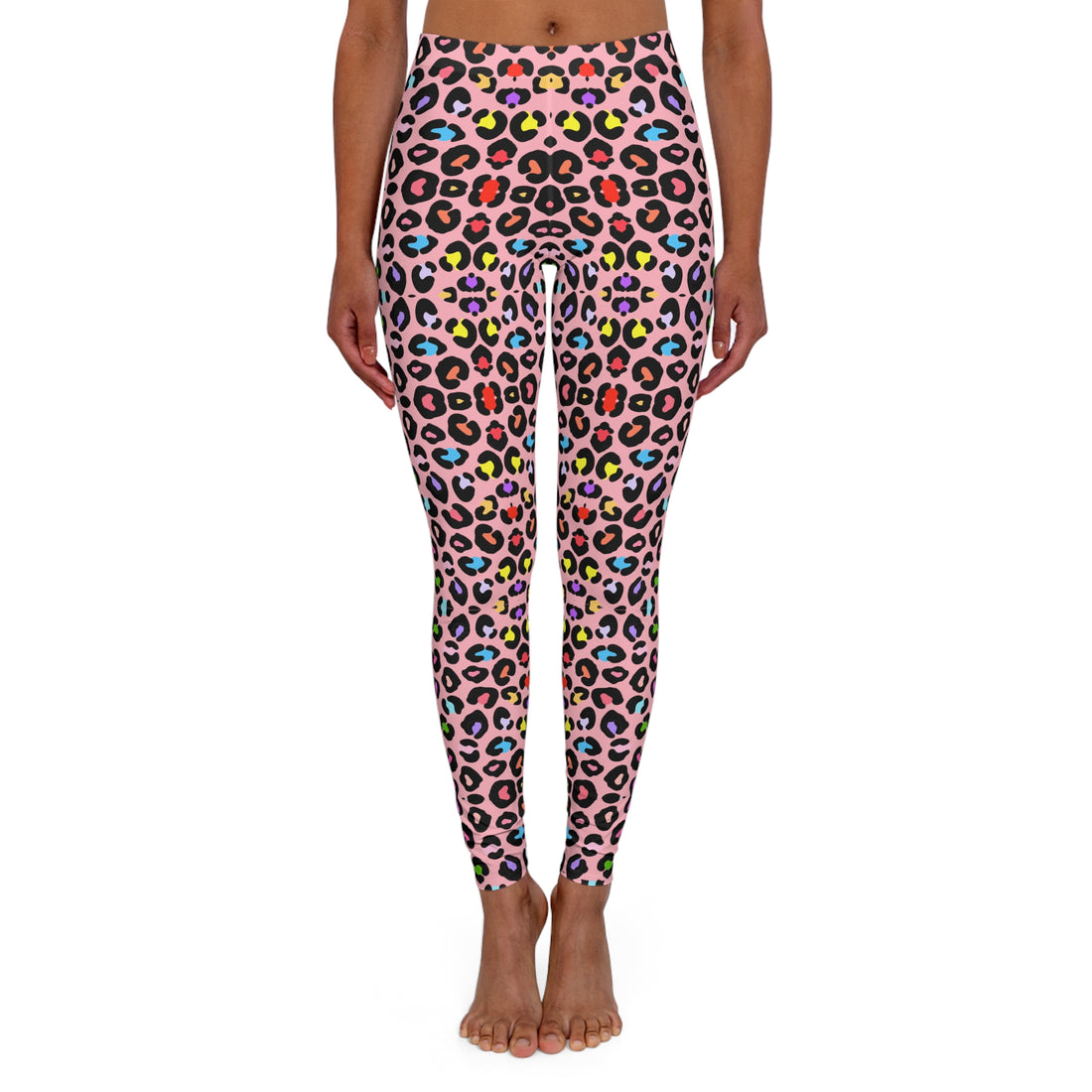 Multi Colour Cheetah Print Yoga Leggings