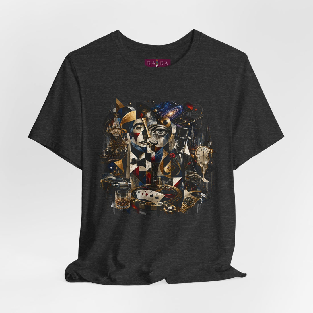 Gentleman’s Club Luxury Lifestyle Artistic Cubist Cotton Tee For Men