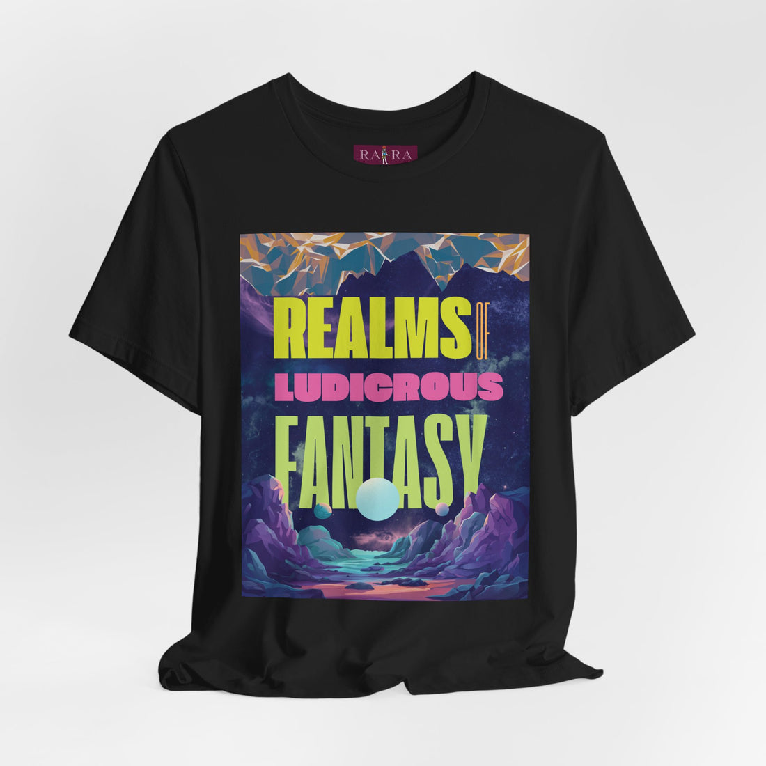 Realms Of Ludicrous Fantasy Typography Cotton Unisex Tee