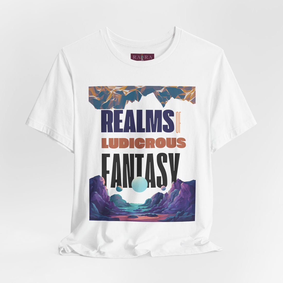 Realms Of Ludicrous Fantasy Typography Cotton Unisex Tee