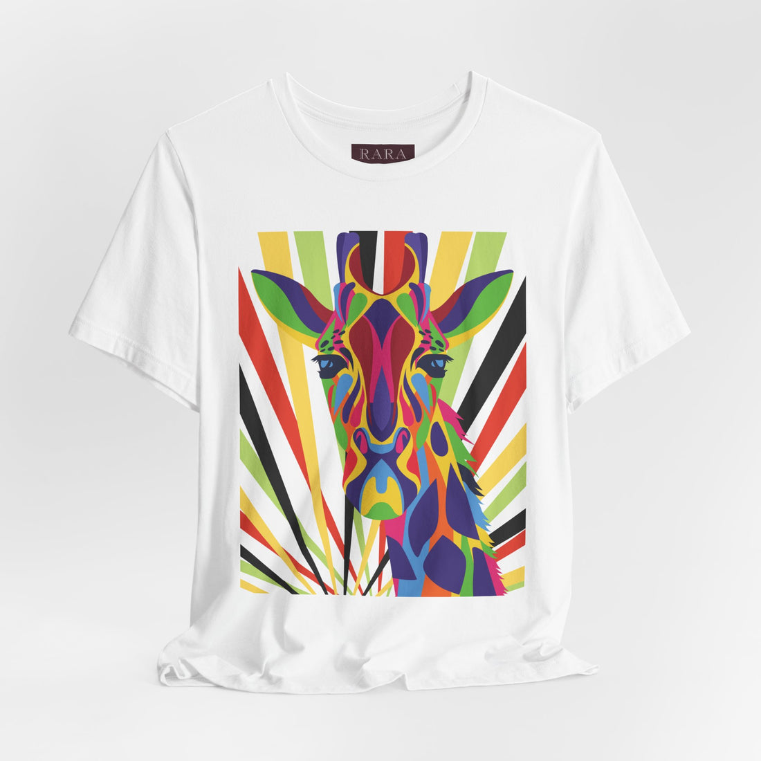 Abstract Giraffe Globe Trotter's Graphic Print Unisex Cotton Tee
