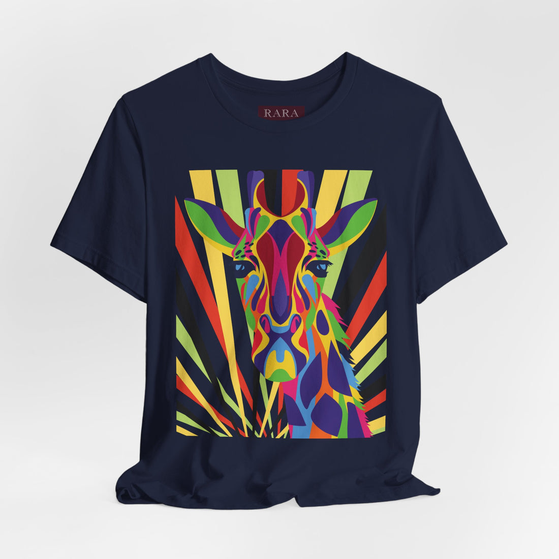 Abstract Giraffe Globe Trotter's Graphic Print Unisex Cotton Tee