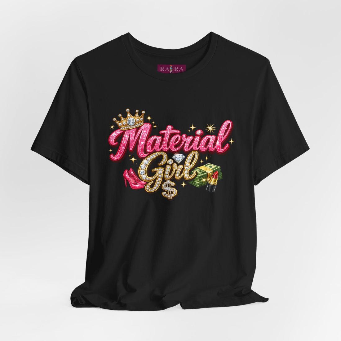 Bougie Basics Material Girl Typography Graphic Women's Cotton Tee