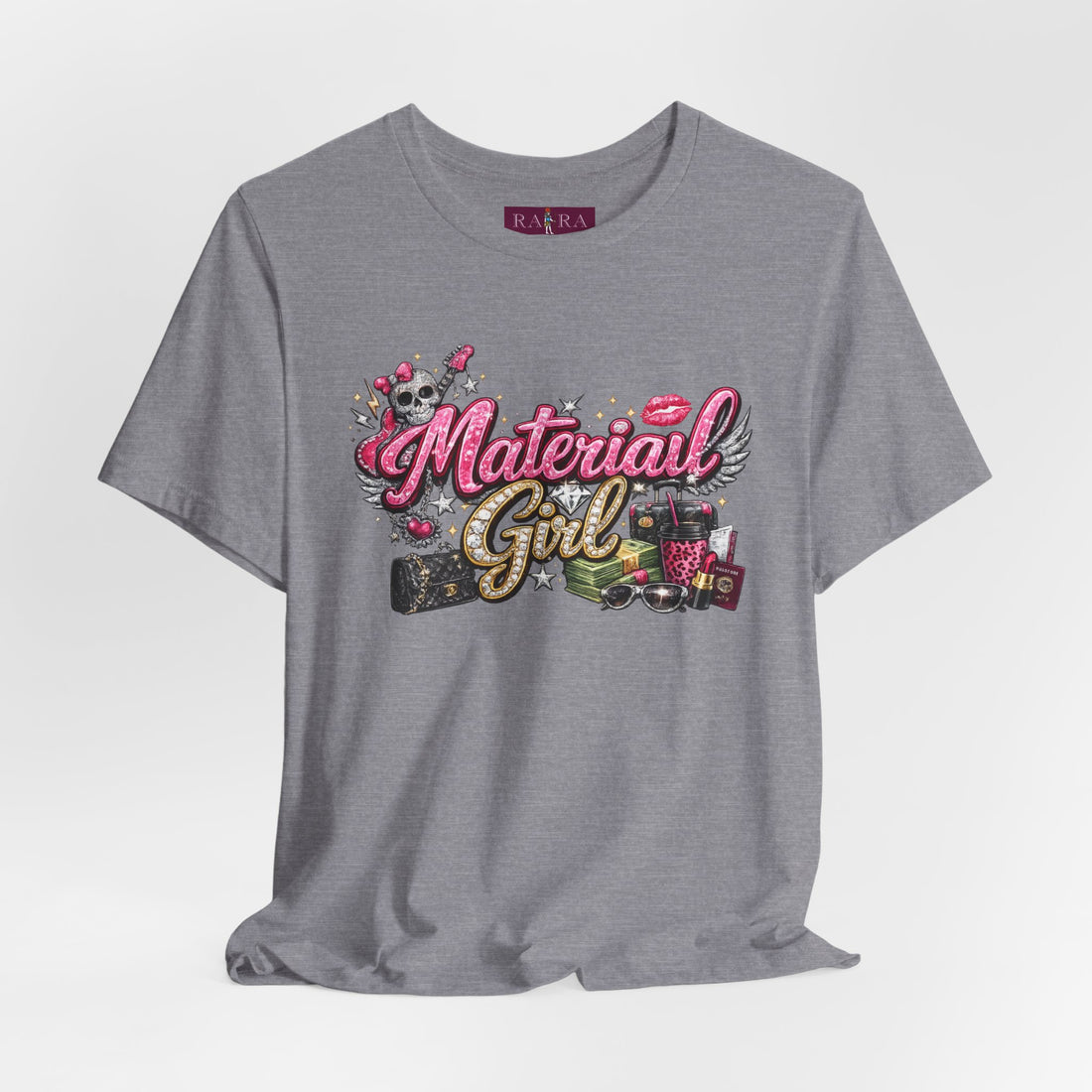 Bougie Basics Material Girl Typography Graphic Women's Cotton Tee