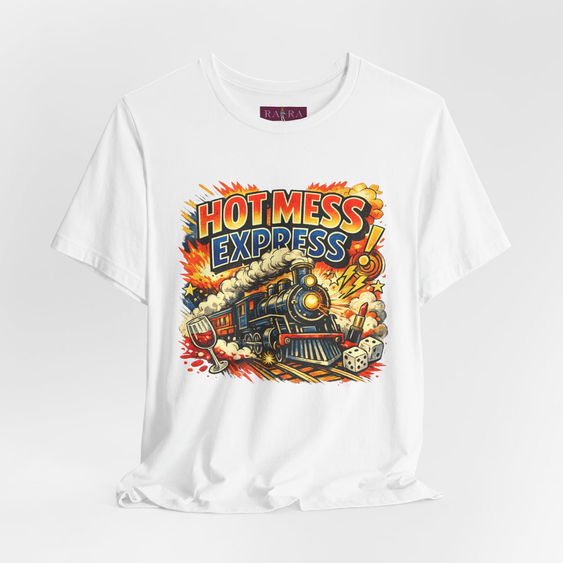 Hot Mess Express Pop Art Illustrative Streetwear Cotton Women's Tee