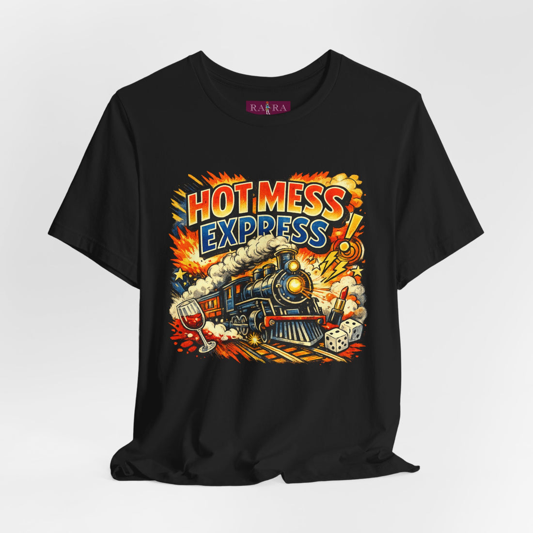 Hot Mess Express Pop Art Illustrative Streetwear Cotton Women's Tee
