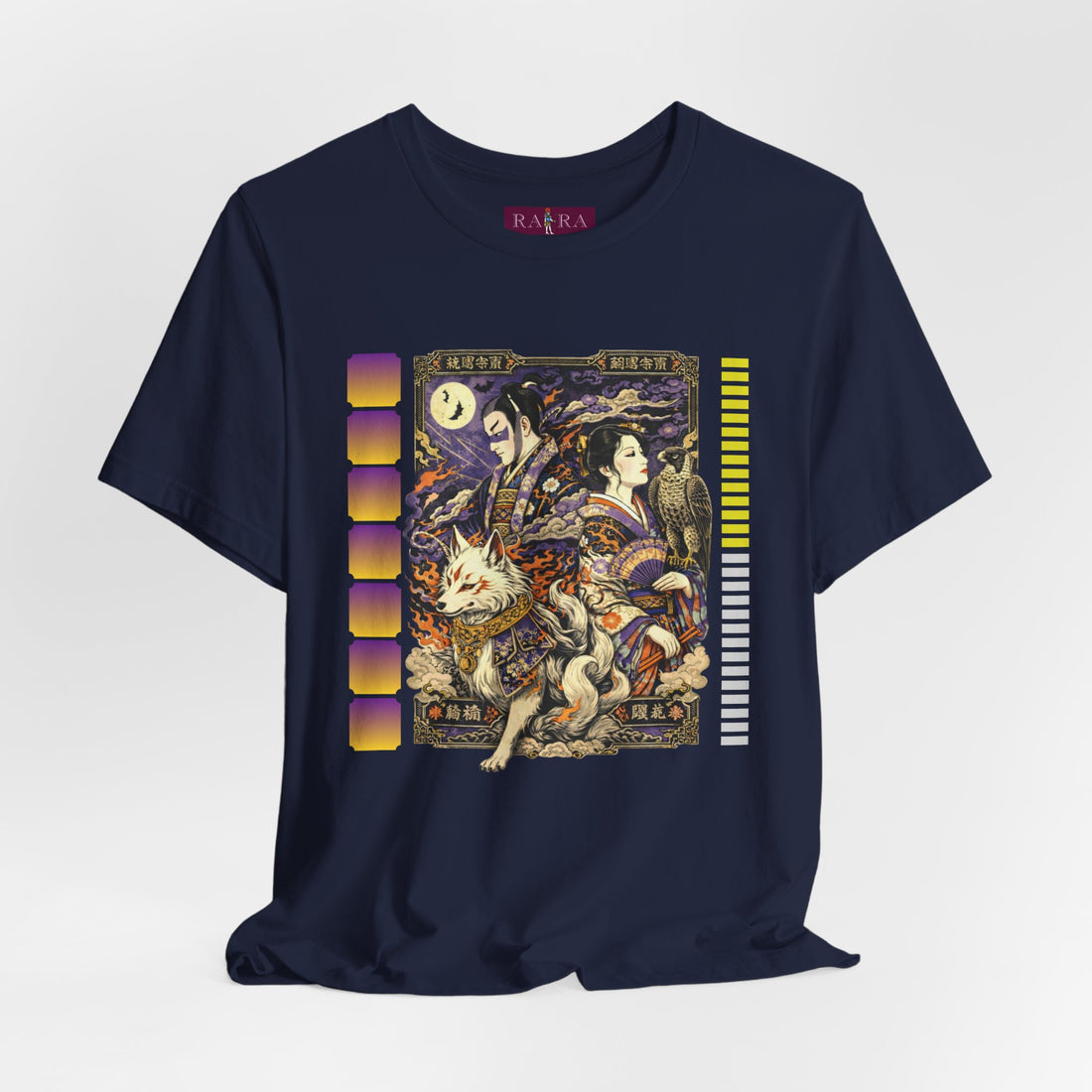 Celestial Guardians Oriental Art Graphic Unisex Cotton Tee