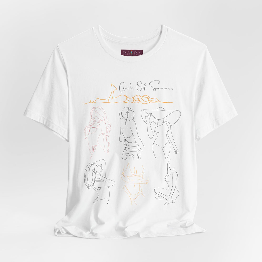 Girls of Summer Cotton Holiday Essential T-shirt For Women