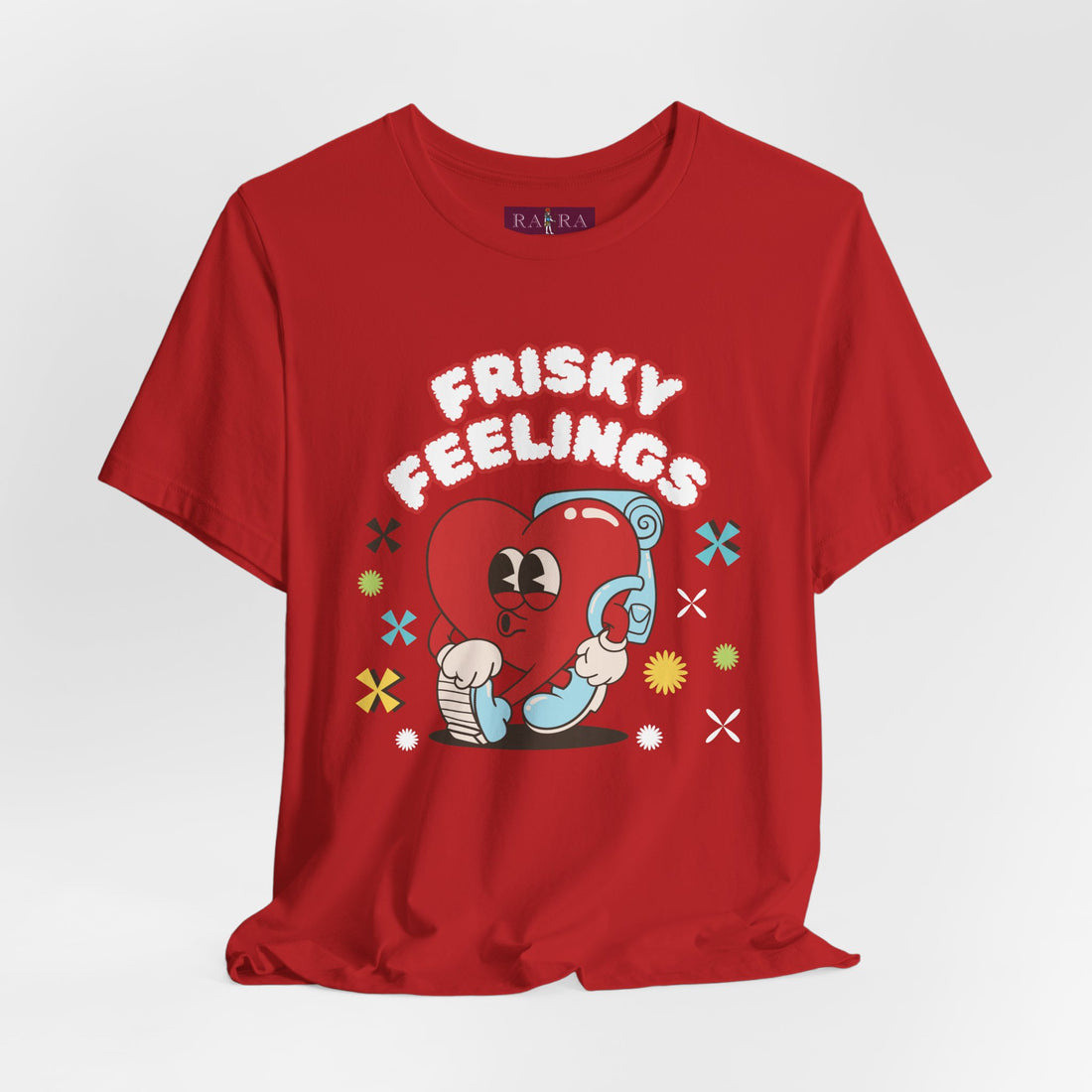 Frisky Feelings Explorer Graphic Typography Unisex Cotton Tee
