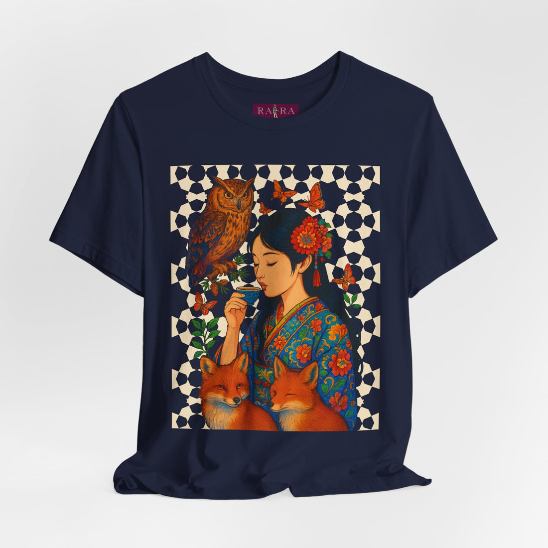 Japanese Ceremonial Chanoyu Cotton Tee For Women