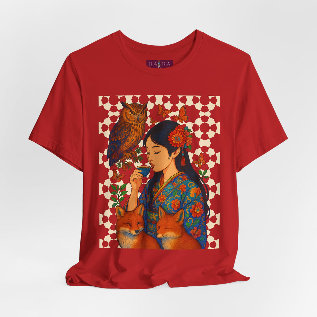 Japanese Ceremonial Chanoyu Cotton Tee For Women