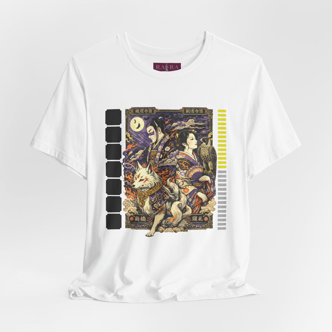 Celestial Guardians Oriental Art Graphic Unisex Cotton Tee