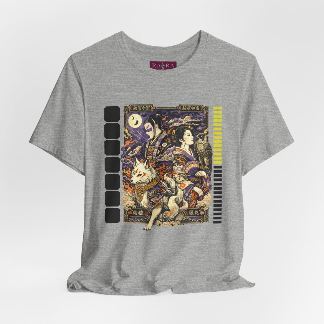 Celestial Guardians Oriental Art Graphic Unisex Cotton Tee