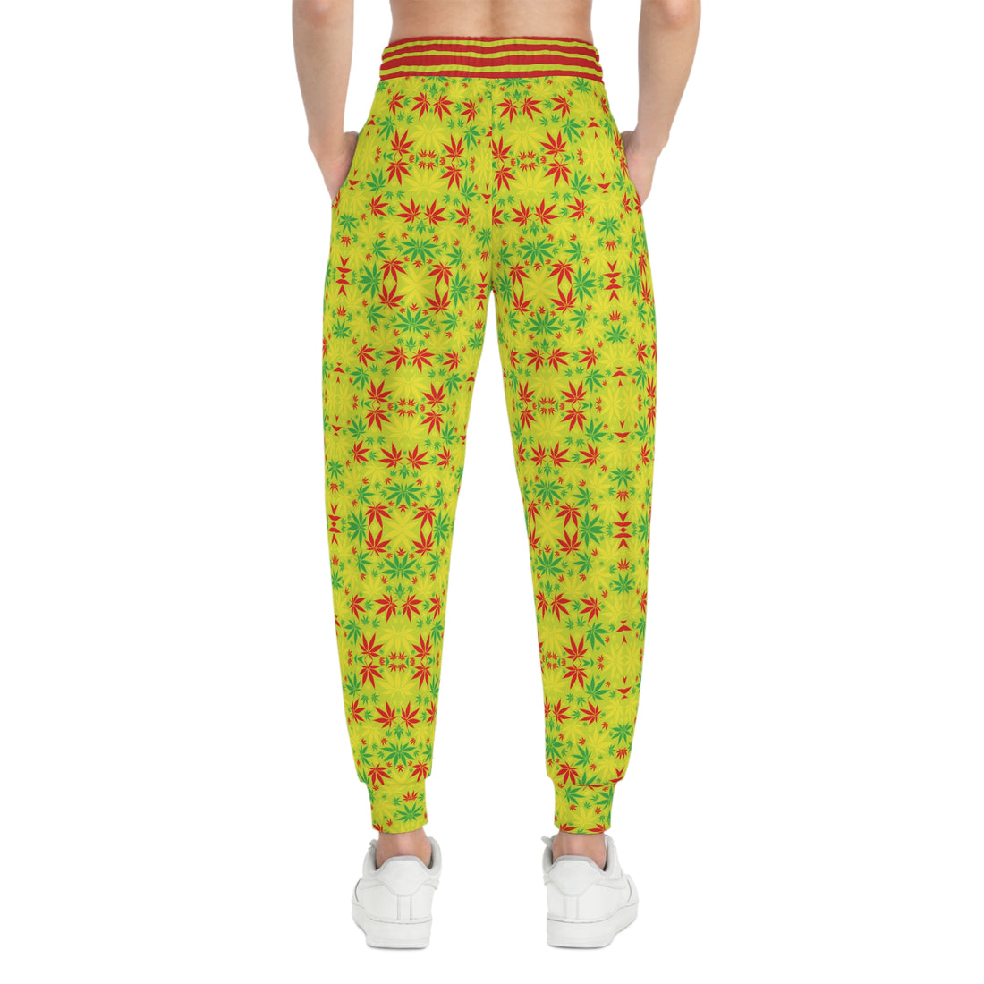 Lime Tropical Rasta toned Unisex Joggers