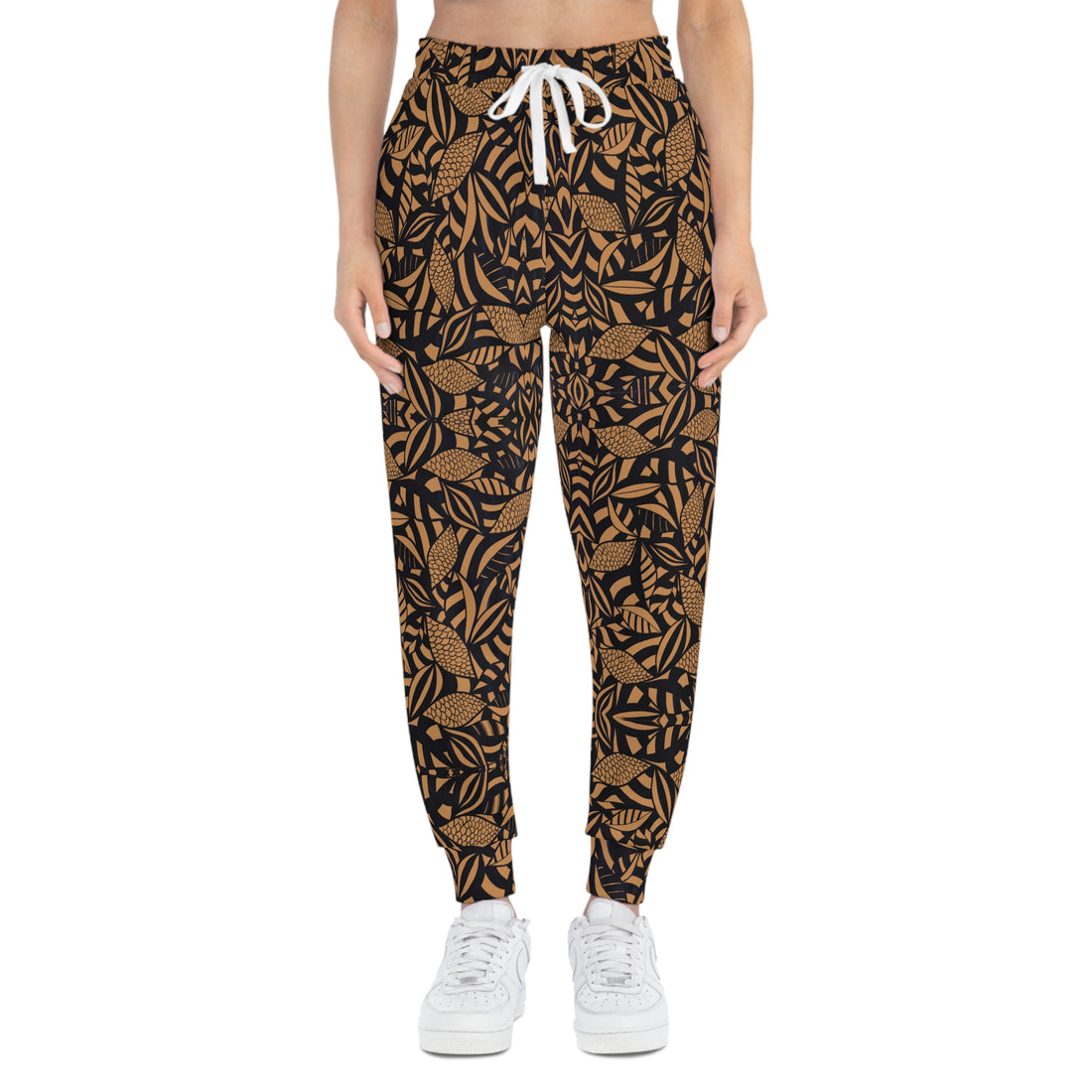 Mocha Tropical Minimalist Unisex Joggers