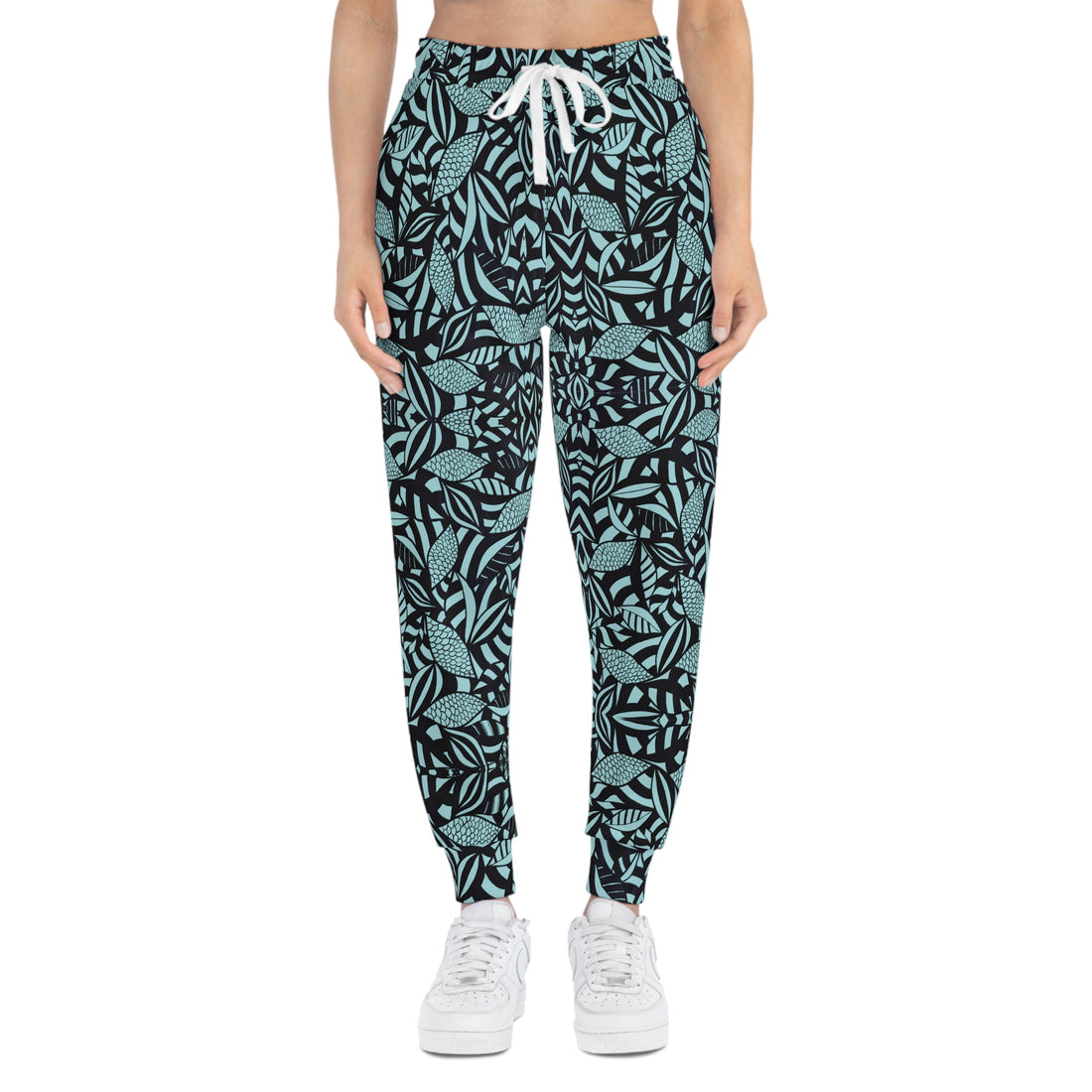 Icy Blue Tropical Minimalist Unisex Joggers