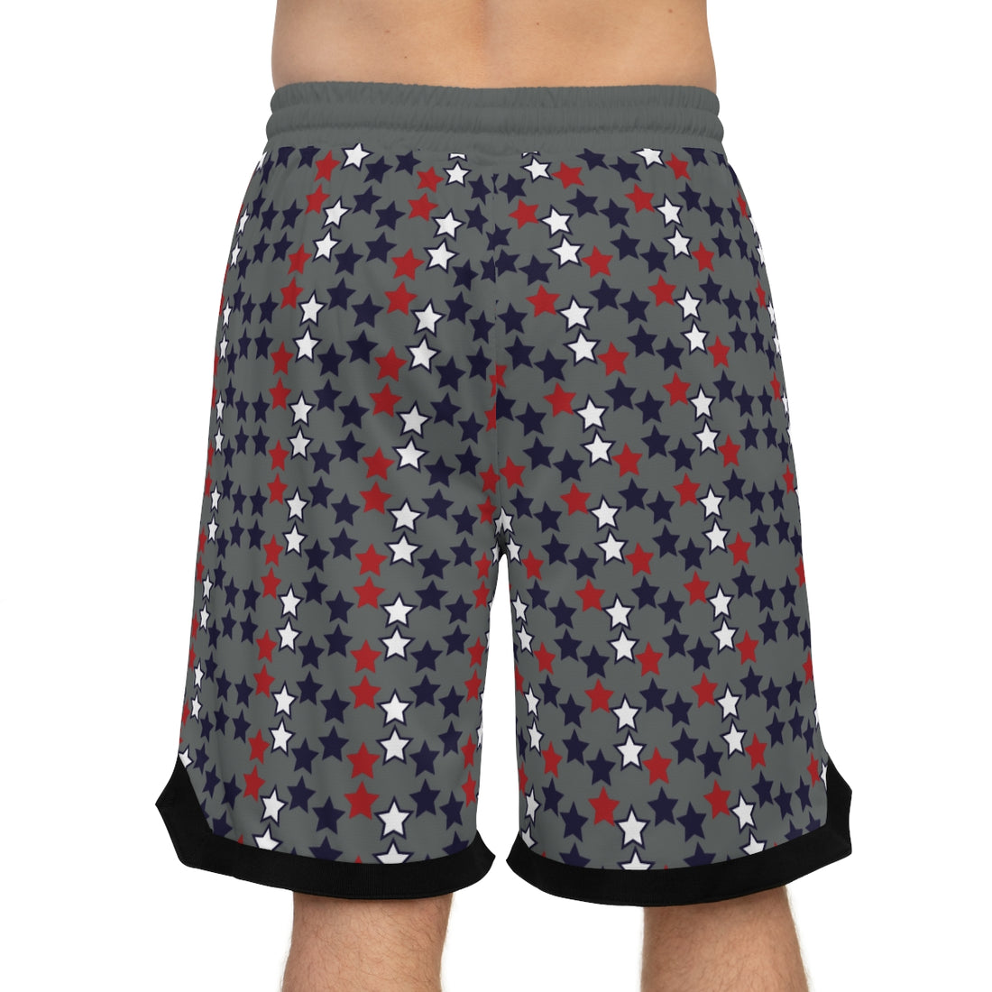 Ash Grey Stardom Basketball Rib Shorts (AOP)