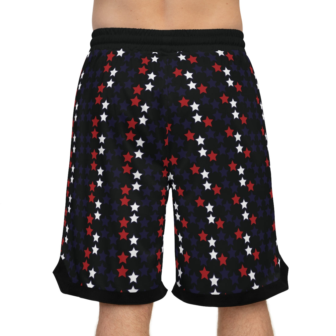 Black Stardom Basketball Rib Shorts (AOP)