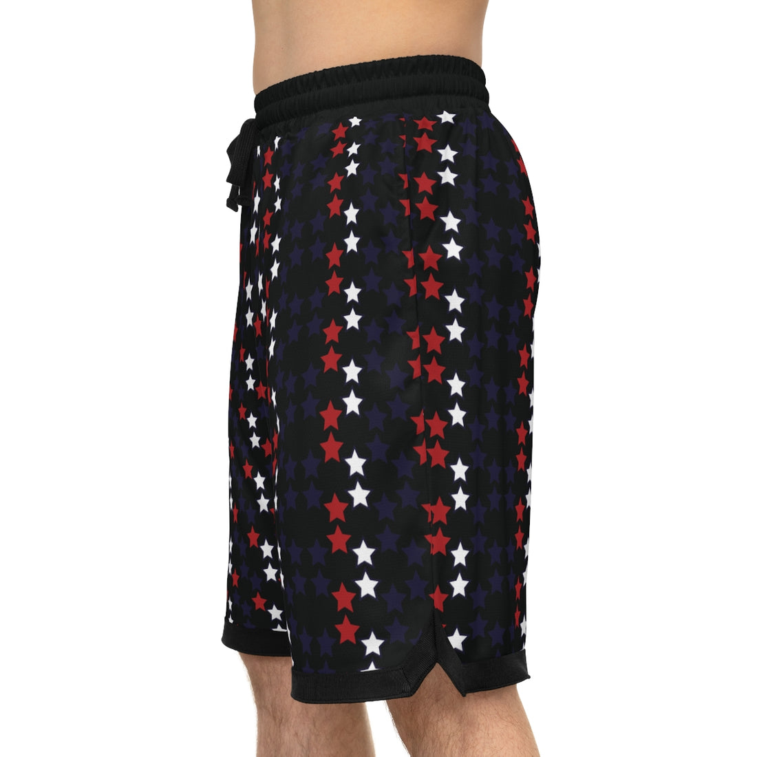 Black Stardom Basketball Rib Shorts (AOP)