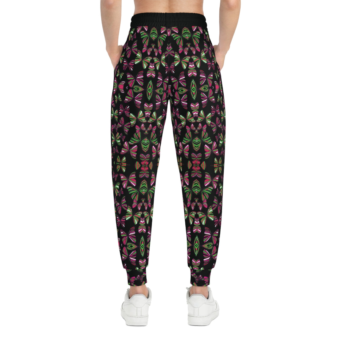 Black Butterflies Kaleidoscope AOP Joggers