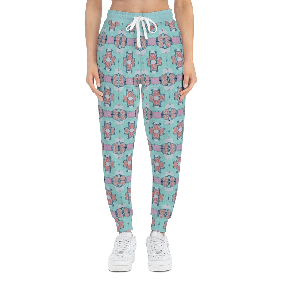 Icy Geometric Print Unisex Joggers