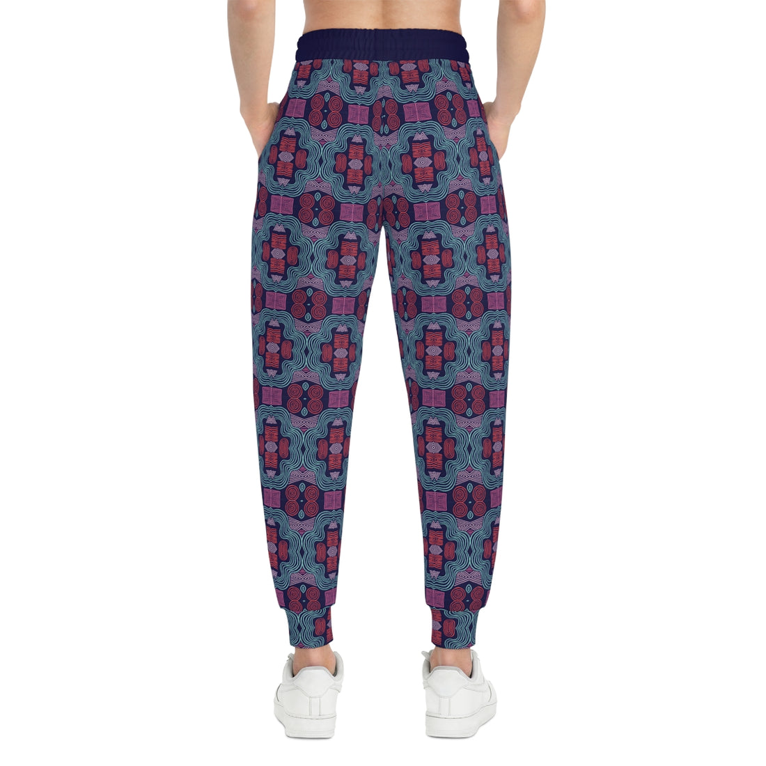 Ink Geometric Print Unisex Joggers