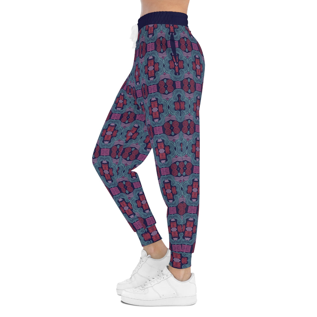 Ink Geometric Print Unisex Joggers