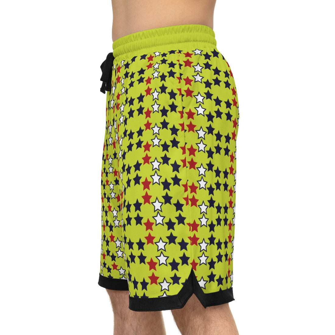 Lime Stardom Basketball Rib Shorts (AOP)