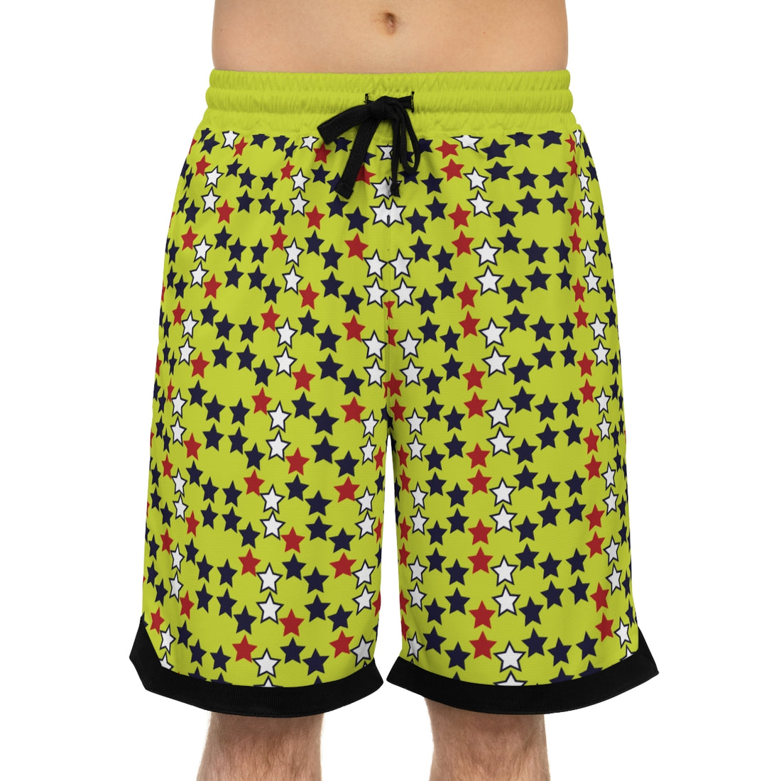 Lime Stardom Basketball Rib Shorts (AOP)