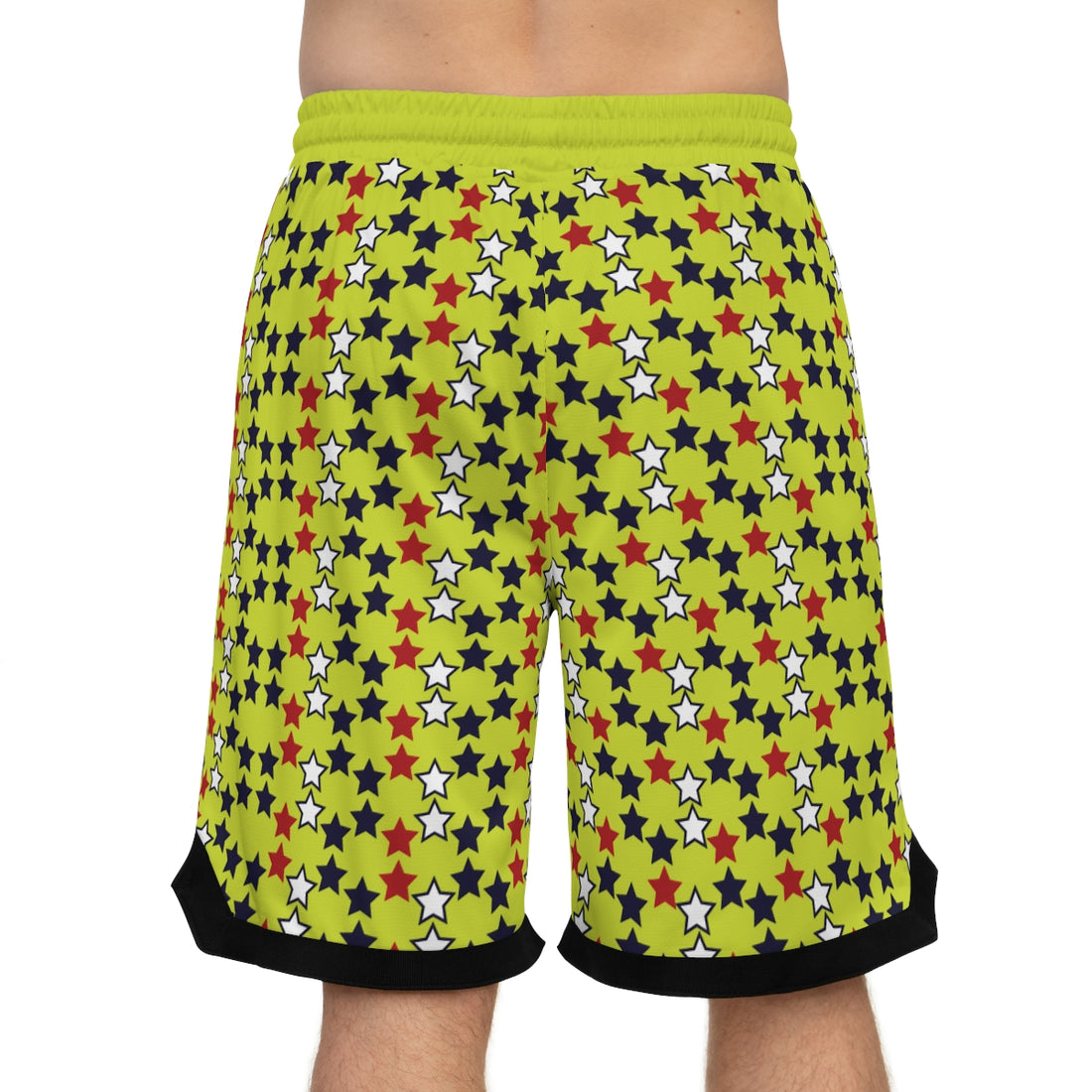 Lime Stardom Basketball Rib Shorts (AOP)