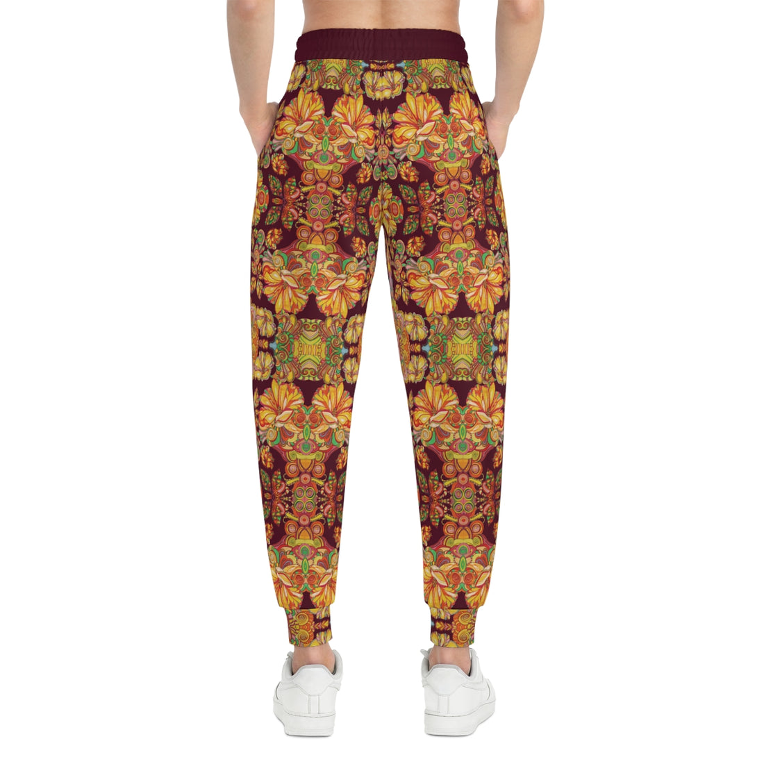 Marsala AOP Artsy Floral Joggers