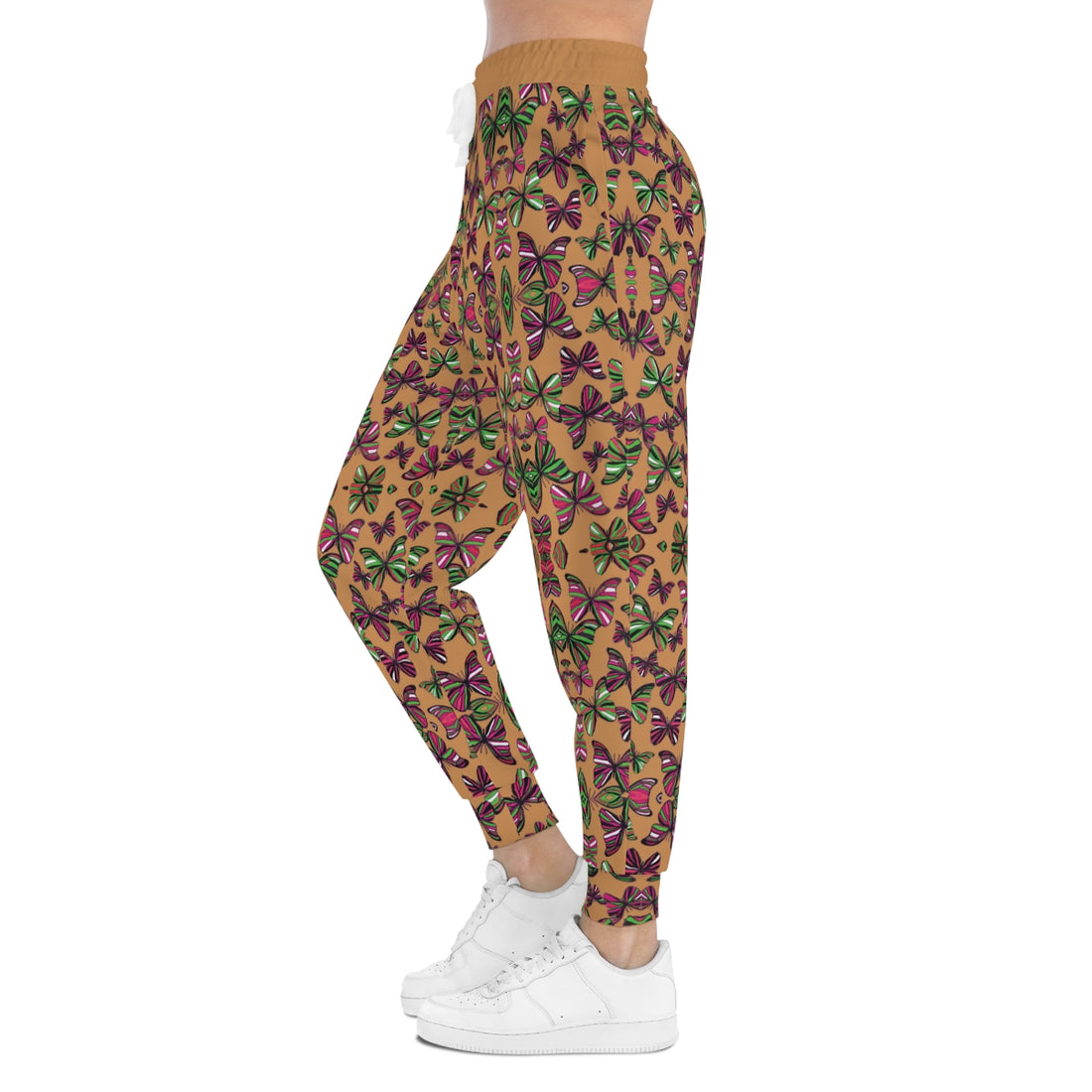 Mocha Butterflies Kaleidoscope AOP Joggers