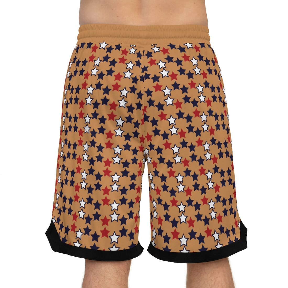 Mocha Stardom Basketball Rib Shorts (AOP)