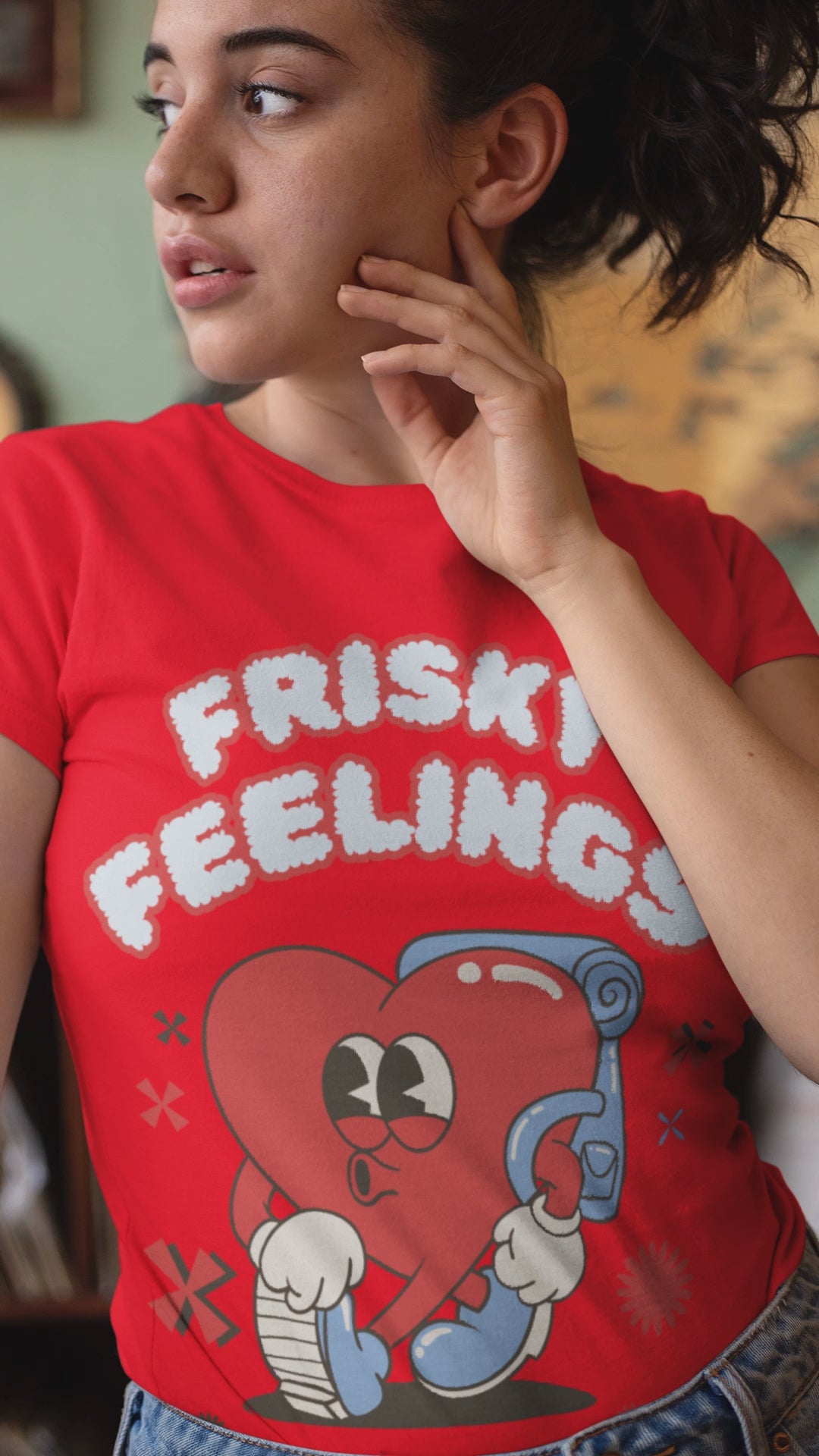 Frisky Feelings Unisex Jersey Tee