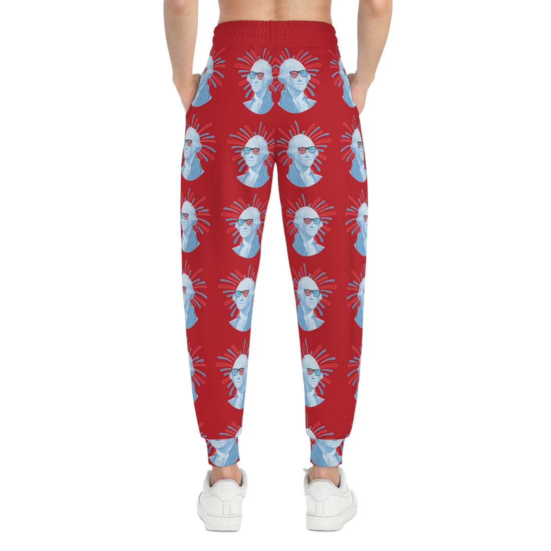 Red Unisex Washington AOP Joggers