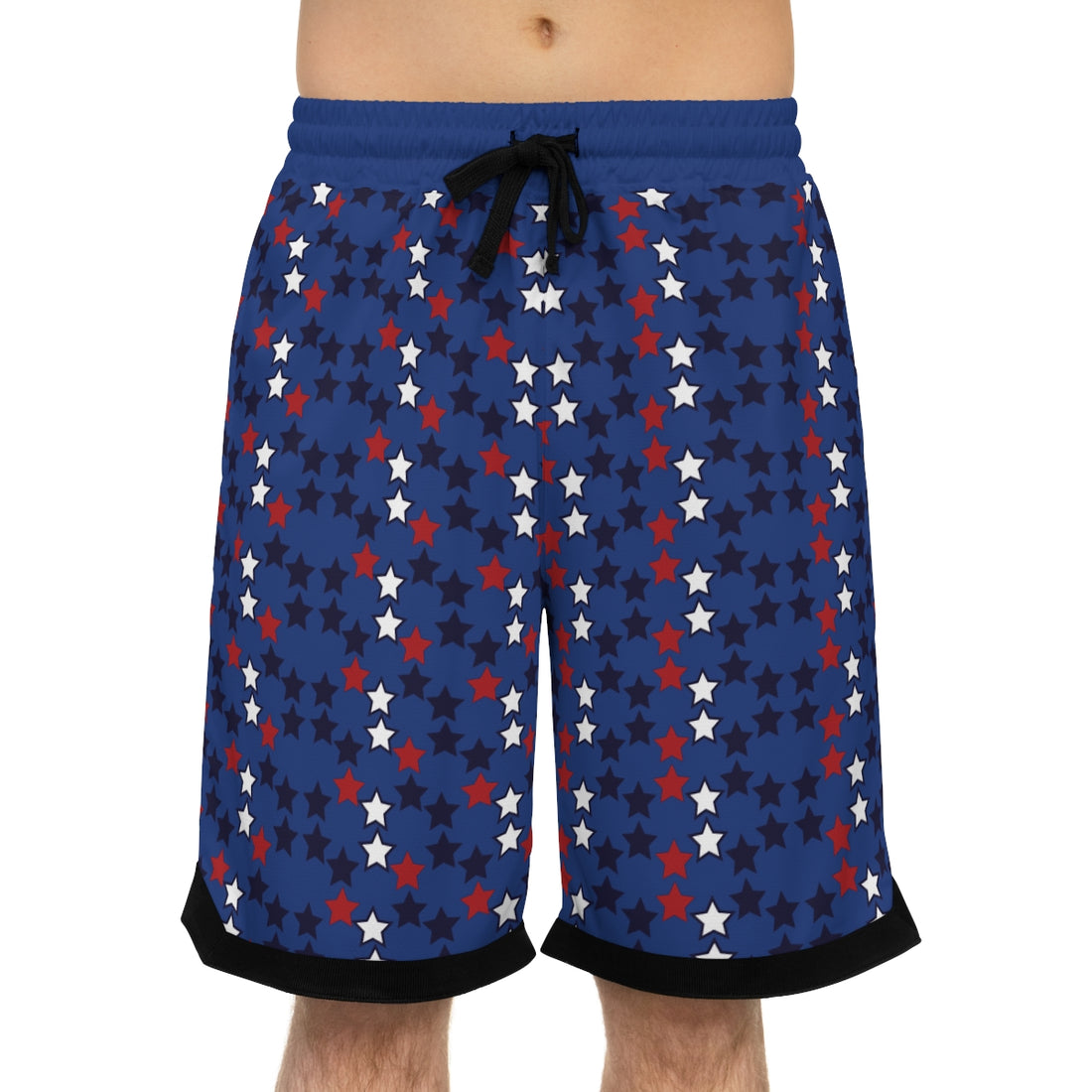 Blue Stardom Basketball Rib Shorts (AOP)