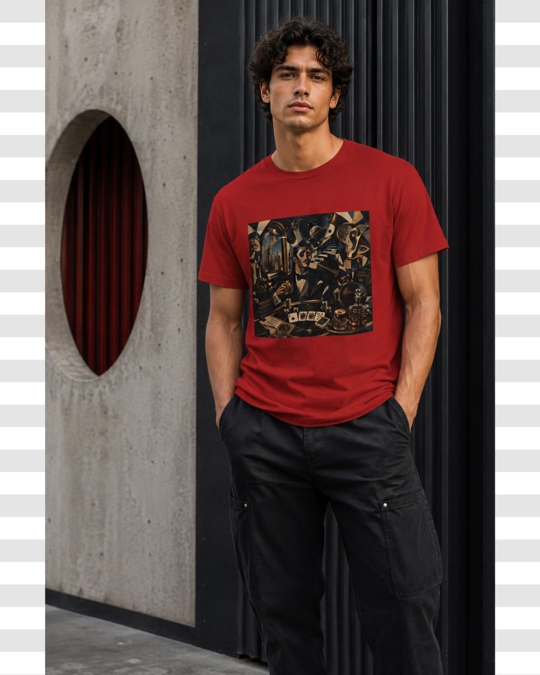 A Gentleman’s Gambit -Artistic Luxury Vibe Cotton T-Shirt For Men