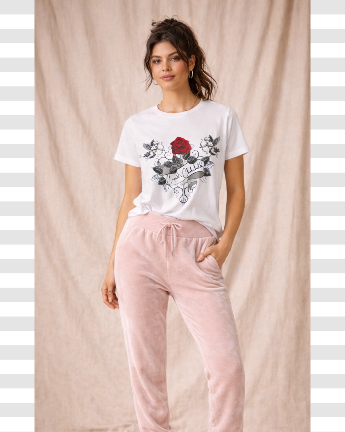 Cupid’s Chokehold Women's Cotton Graphic Typography Tee