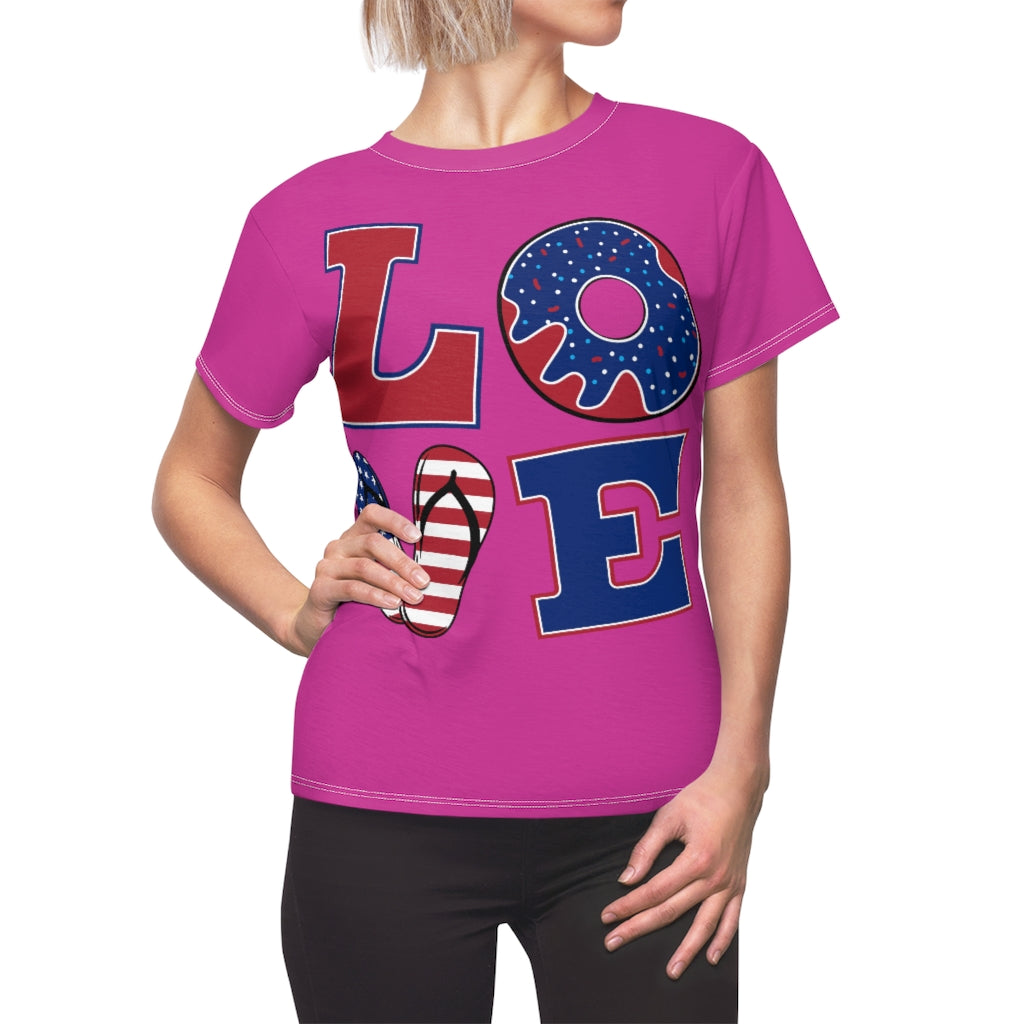 L.O.V.E. 'merica Magenta T-Shirt