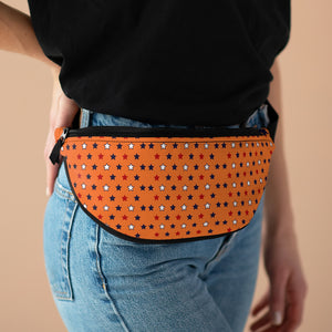 Star Studded Orange Fanny Pack